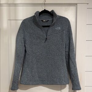 The North Face Heathered Blue Fleece Pullover